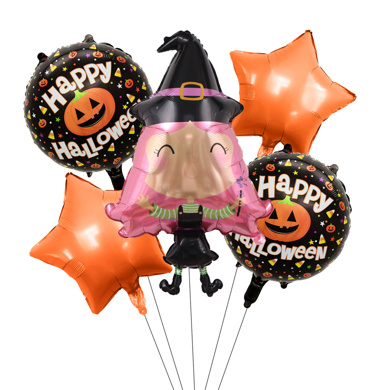 Halloween cute witch 5-piece set