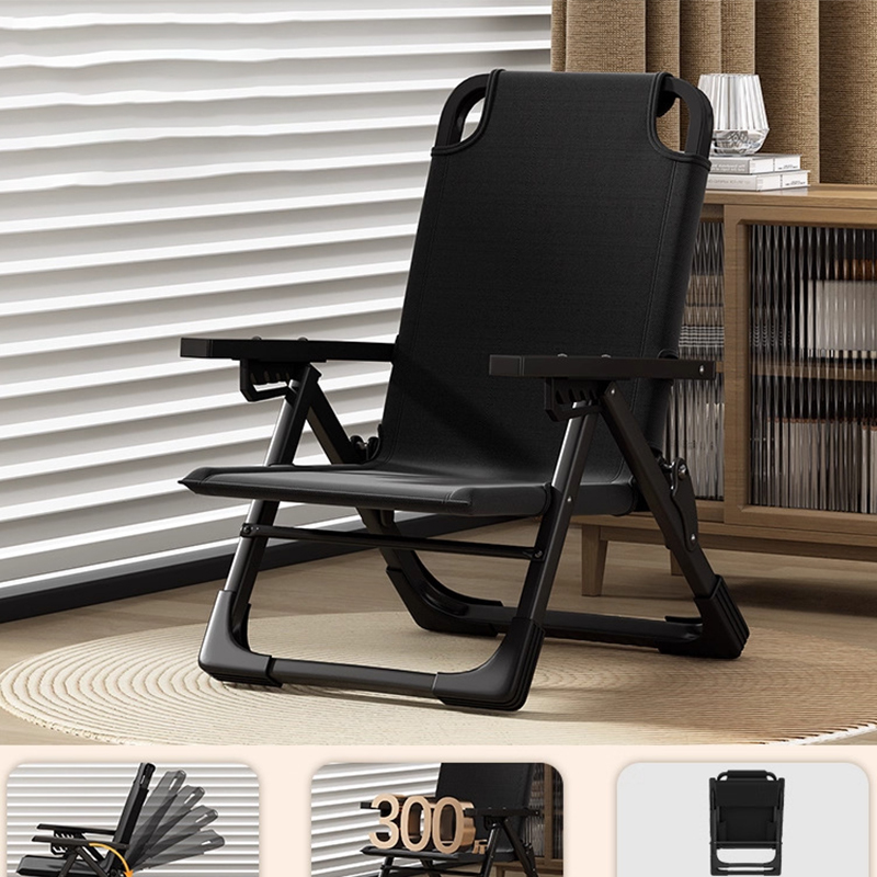 [five-level adjustment] double-layer oxford cloth (metal armrest) black