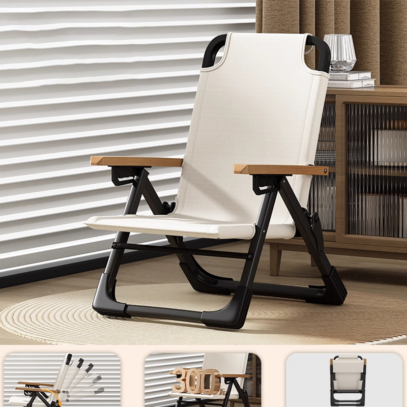 five-level adjustment double-layer oxford cloth (beechwood armrests) - khaki