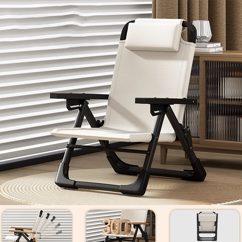 [five-level adjustment] double-layer oxford cloth (metal armrest   memory headrest) khaki