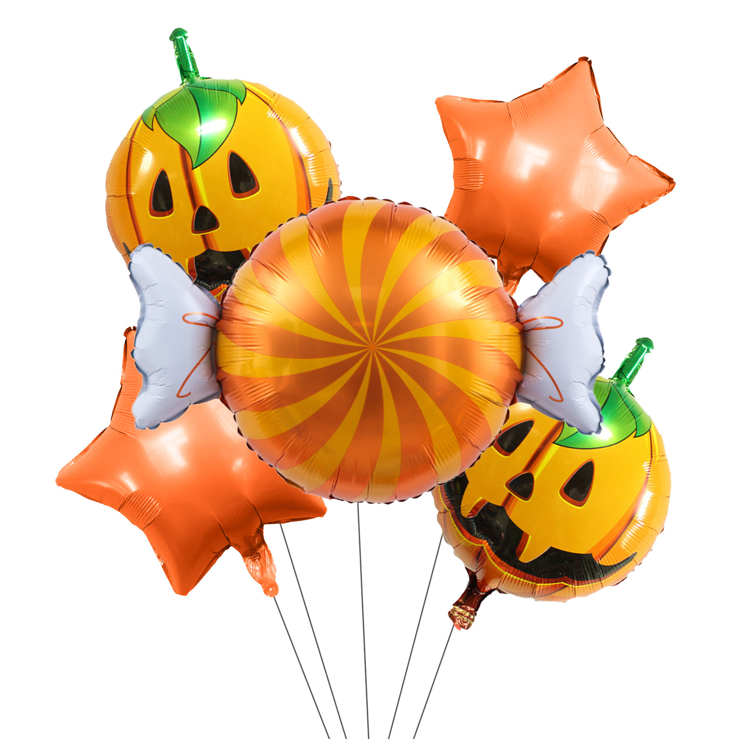 Halloween pumpkin candy 5-piece set