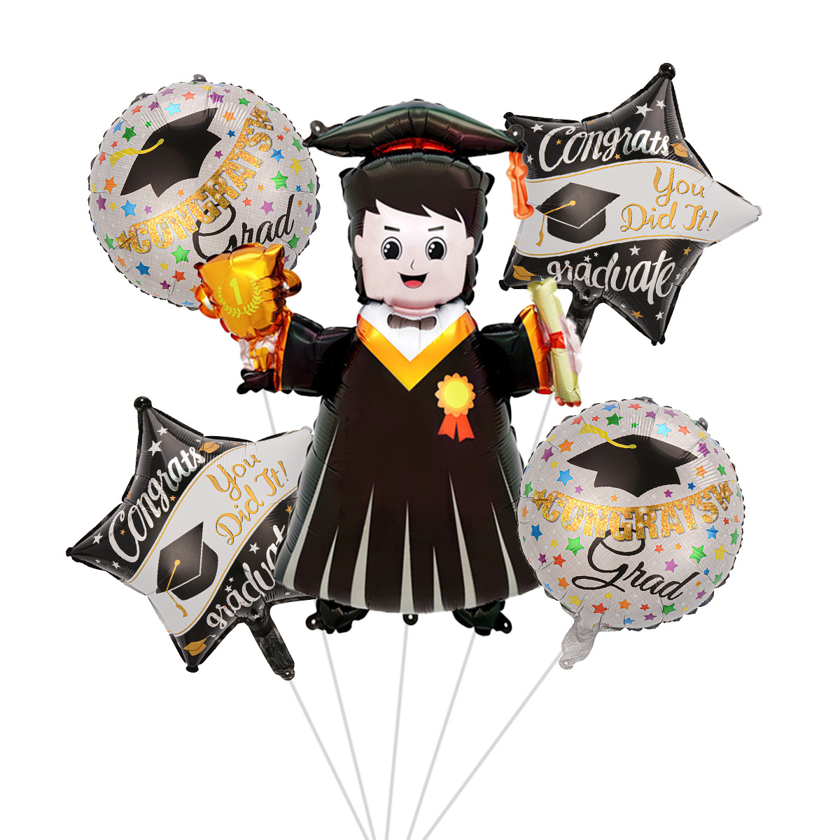 Graduation trophy male