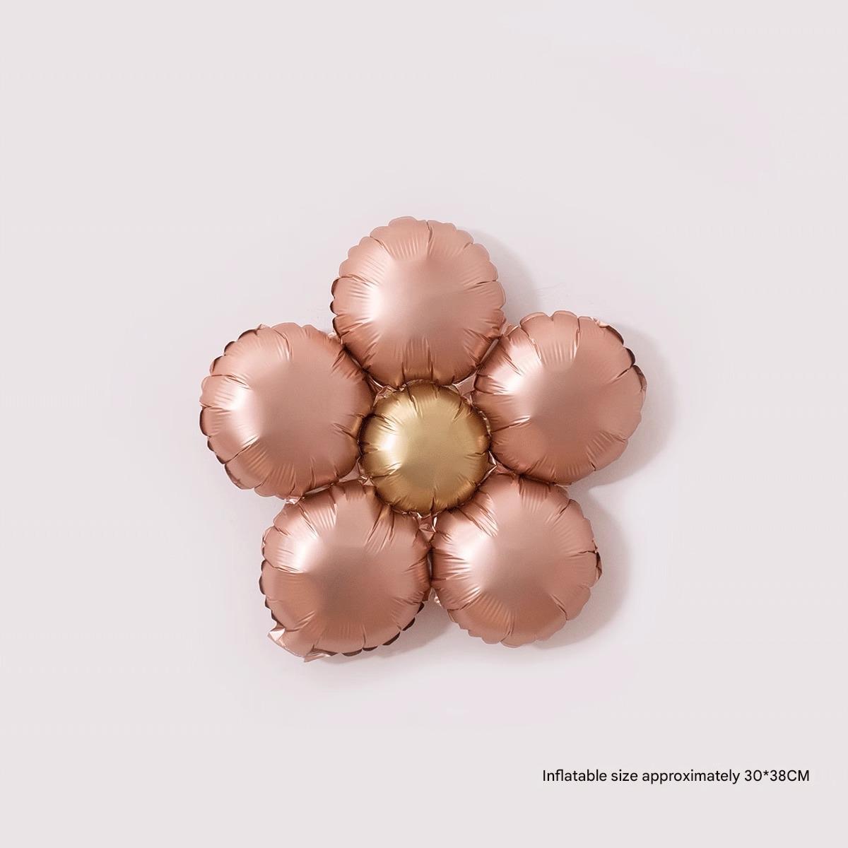 matted flower vintage rose gold