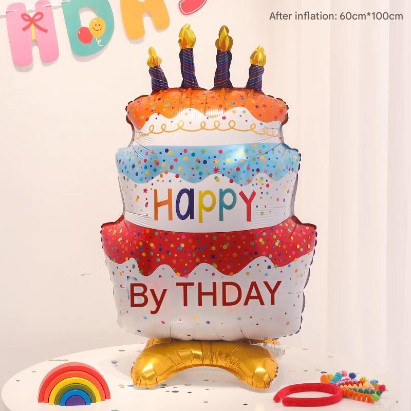 Base color wave dot cake