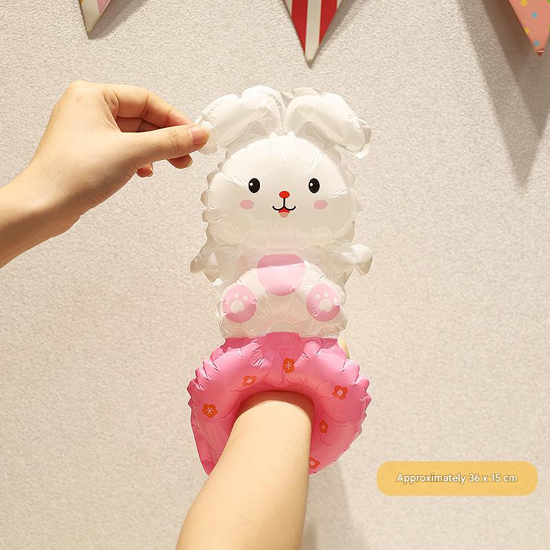 Little white rabbit wrist balloon [50 pack]