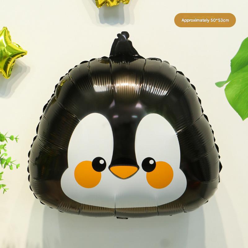 Q version cute penguin head