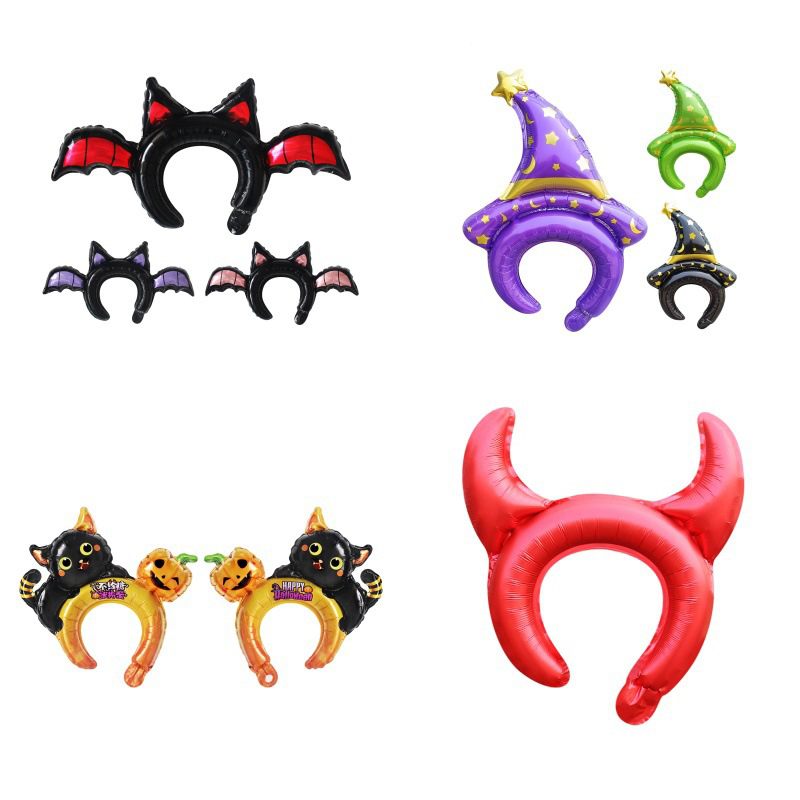 Halloween large headwear balloon mix
