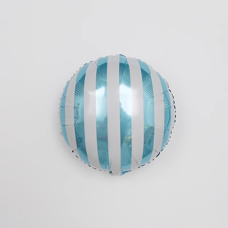 18 inch striped ball blue