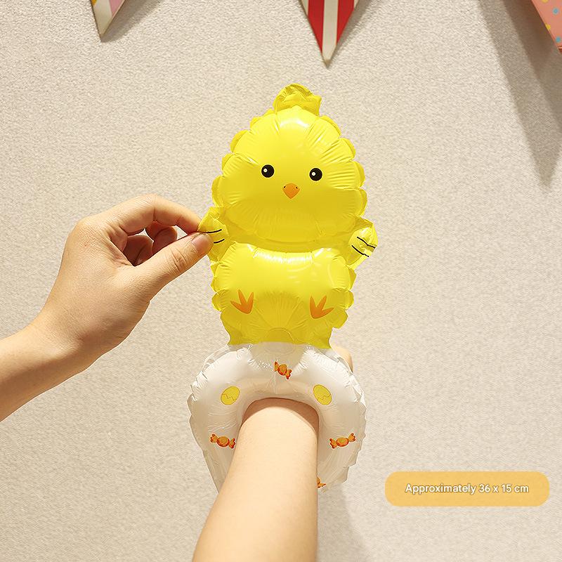 Little yellow chicken wrist balloons [50 pieces]