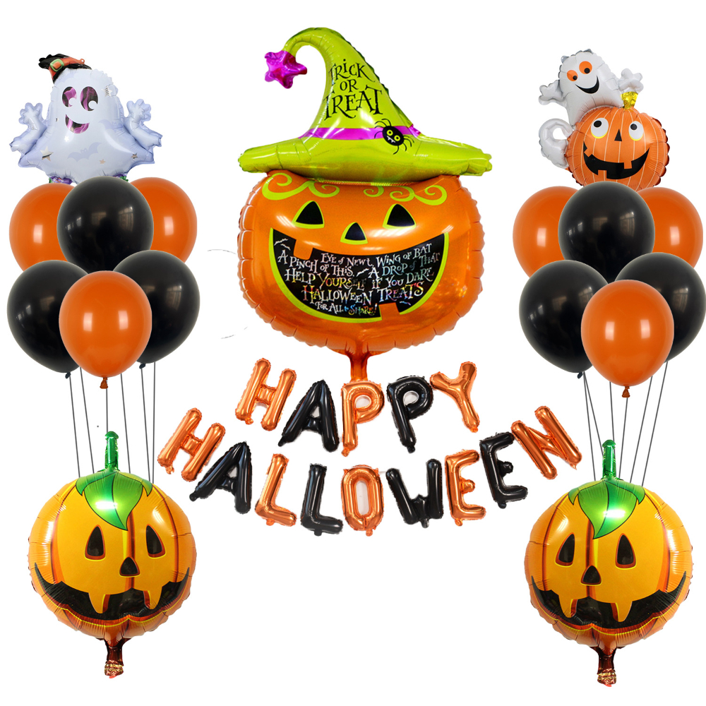 Halloween owl balloon set