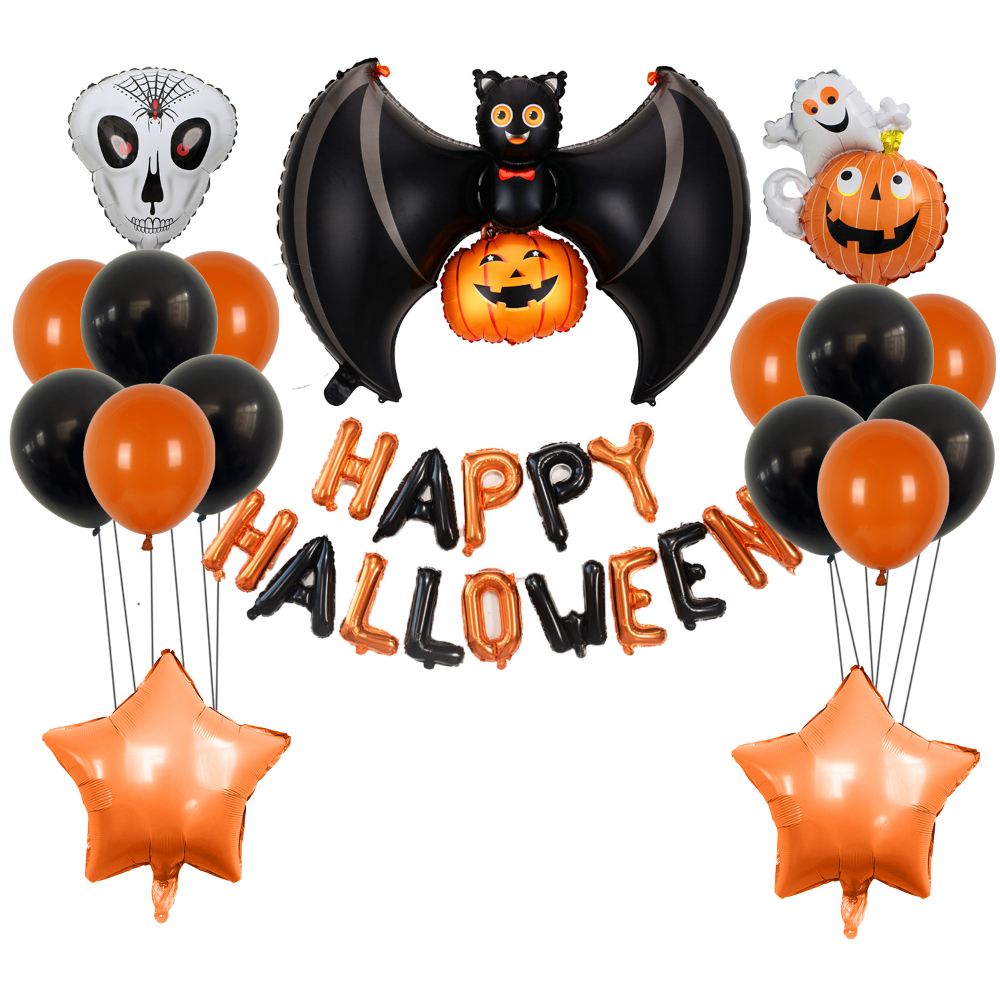Halloween spider balloon set