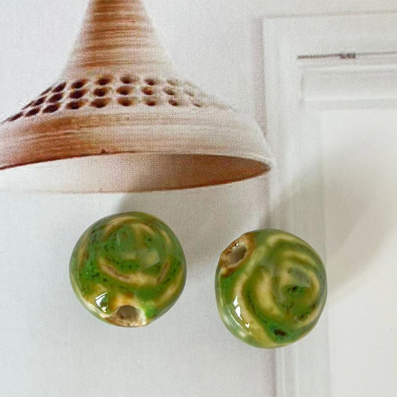 4:Flower glaze green