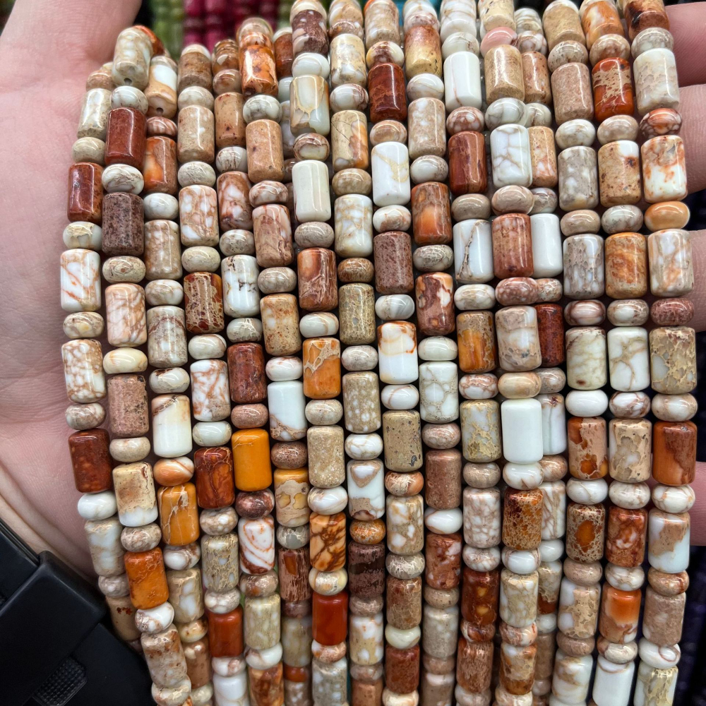 8:Orange and white Impression Jasper