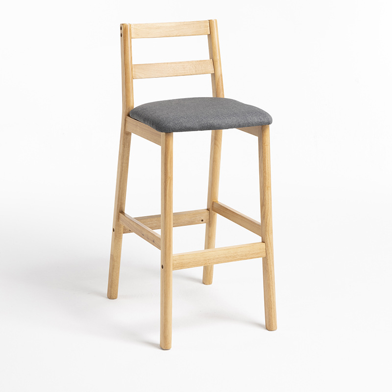 log color wooden frame   dark gray linen