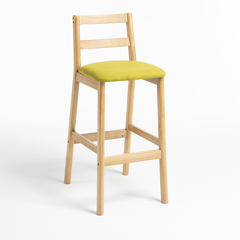 log color wooden frame   green linen