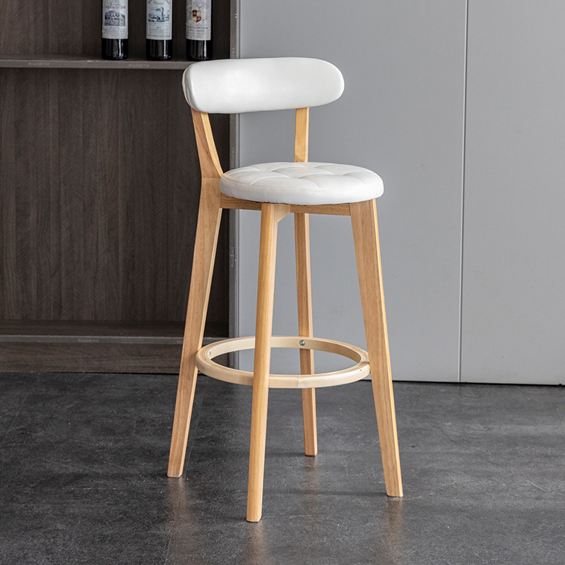 wooden frame white oil wax leather