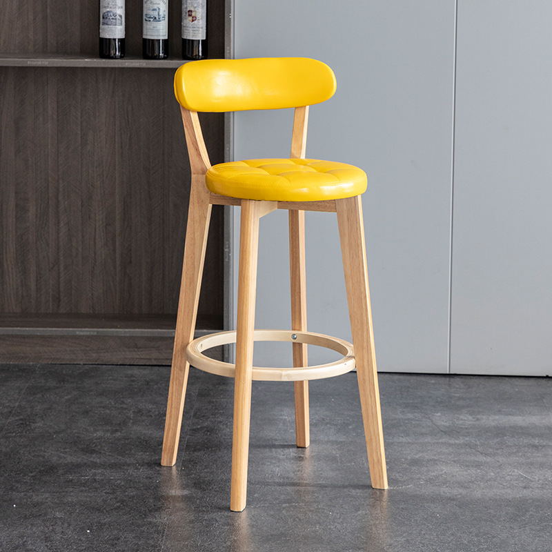 wooden frame yellow oil wax leather