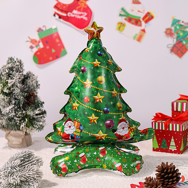 Christmas standing small table setting---christmas tree (one-piece molding)