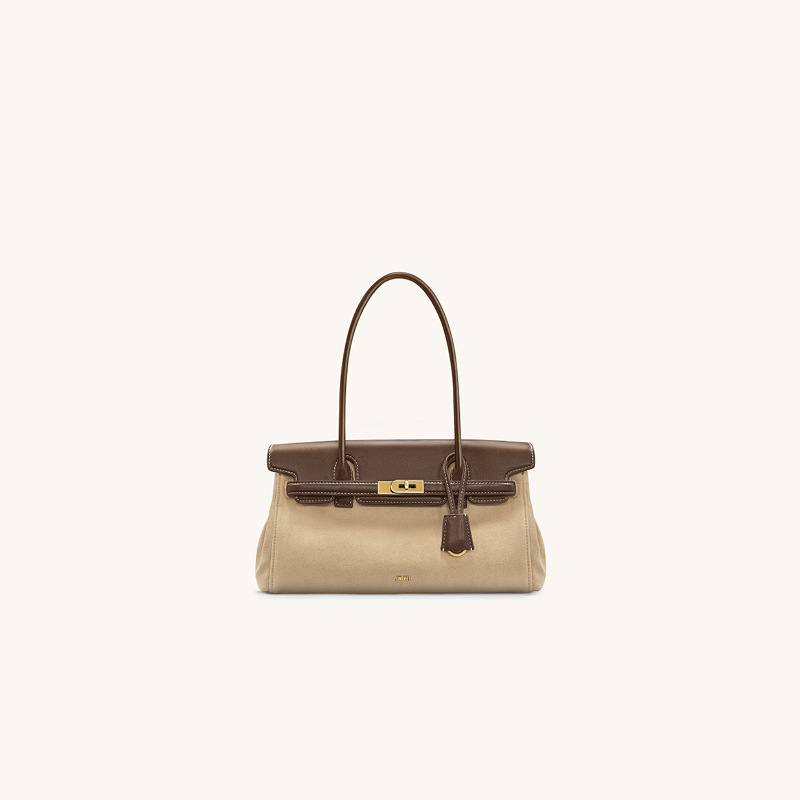 Suede canvas brown with gift box