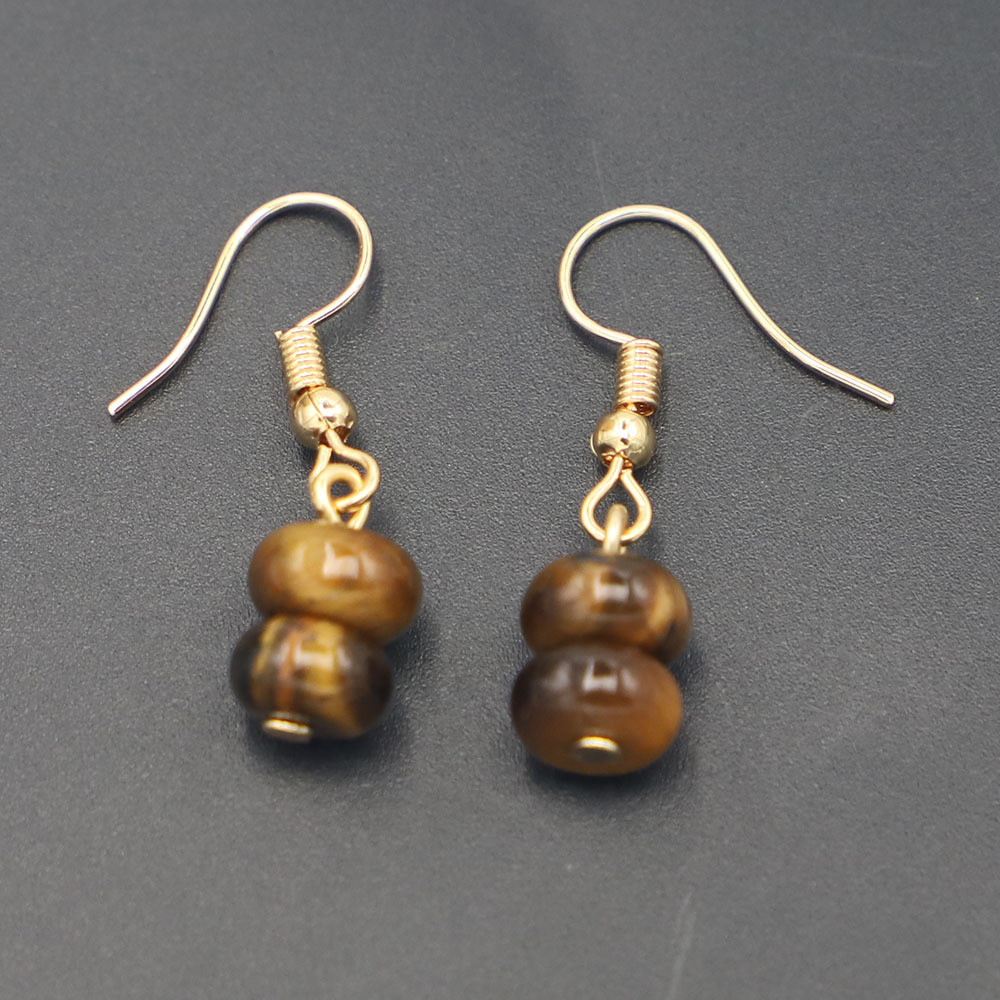 6:Gold tiger eye stone abacus beads
