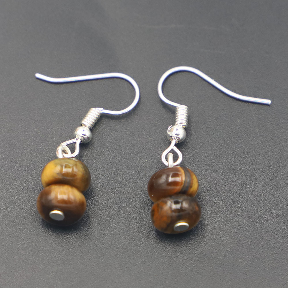 7:Silver tiger eye stone abacus beads