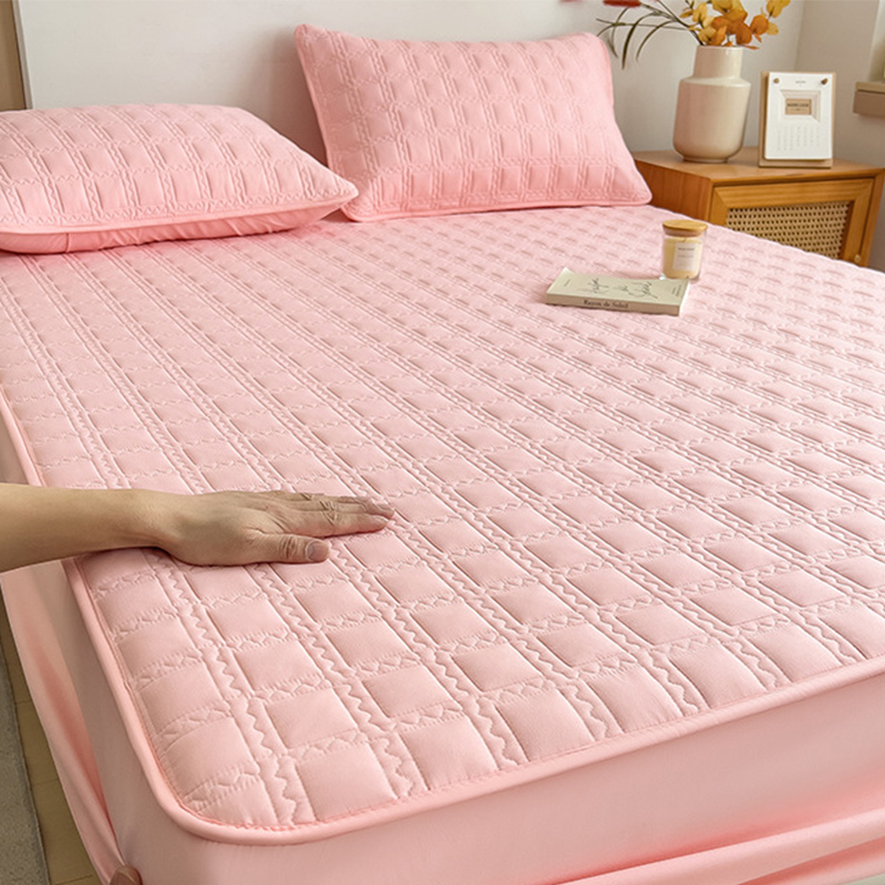 Cotton fitted sheet-bean paste