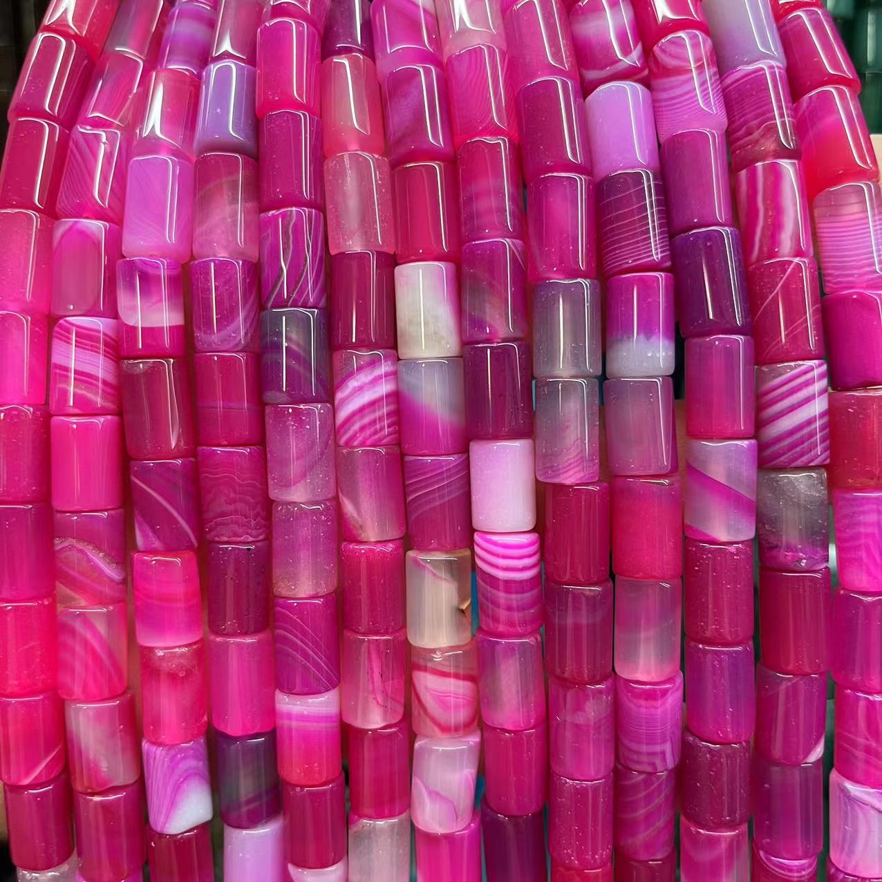 16:Rose striped agate