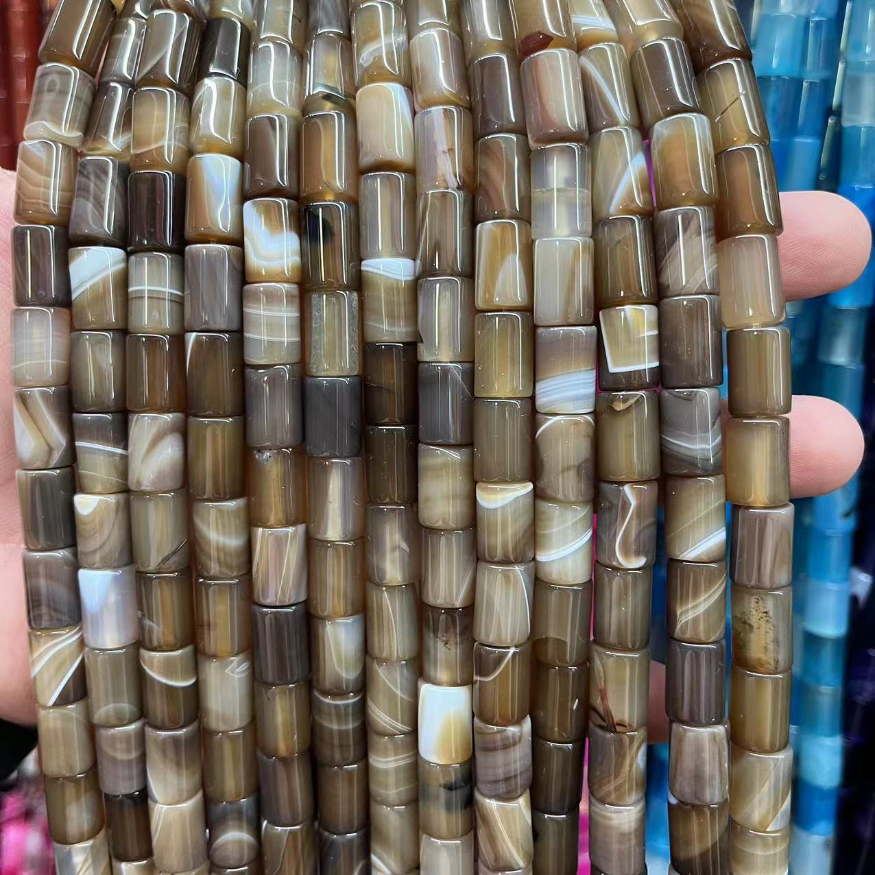 18:Coffee striped agate