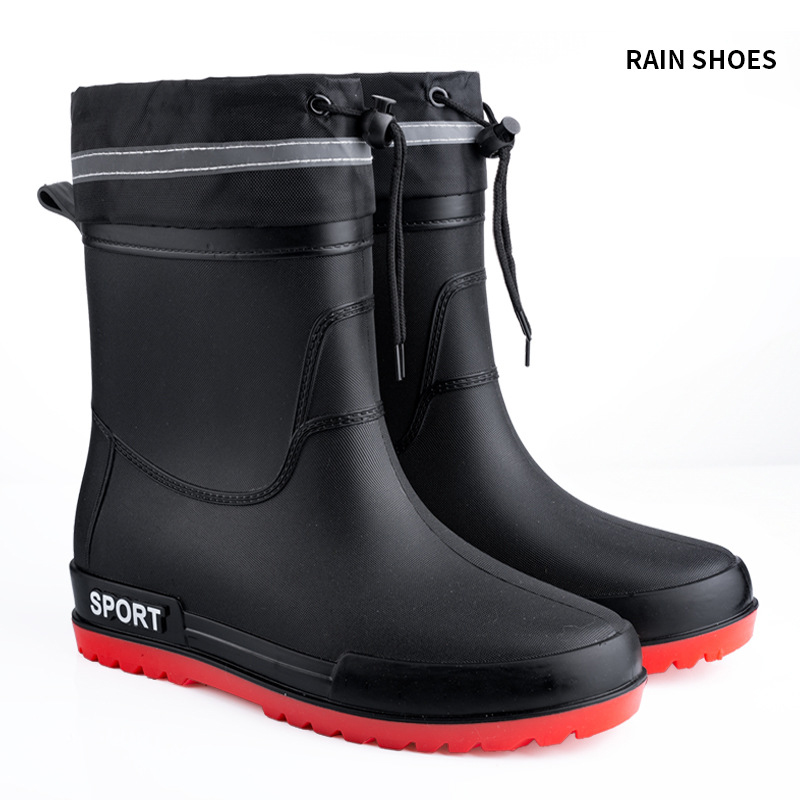 Black and red bottom - with drawstring