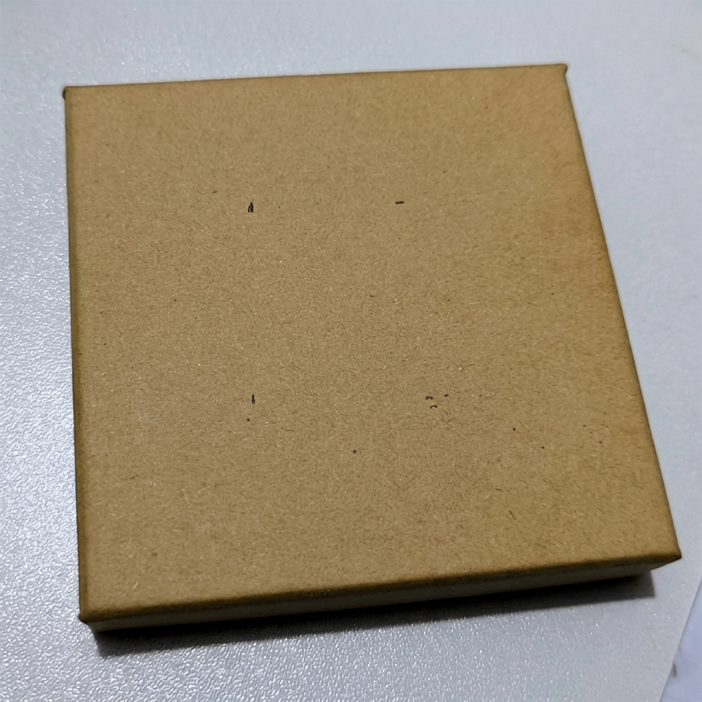 Kraft paper heaven and earth box 9*9*1.6cm