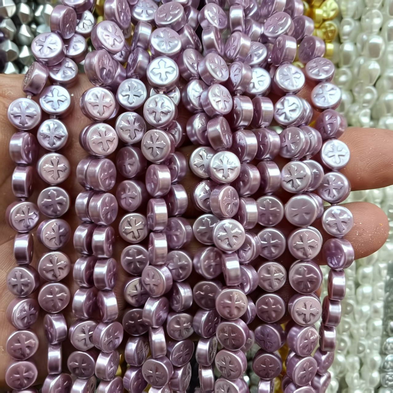 1:11mm round cross purple