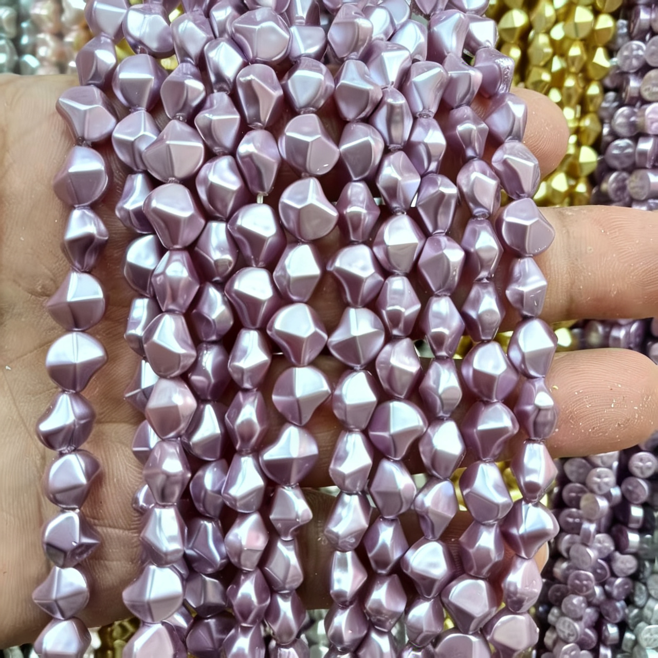 14:8mm irregular purple