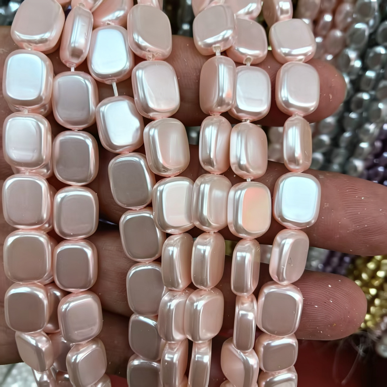 17:10x12mm rectangular pink