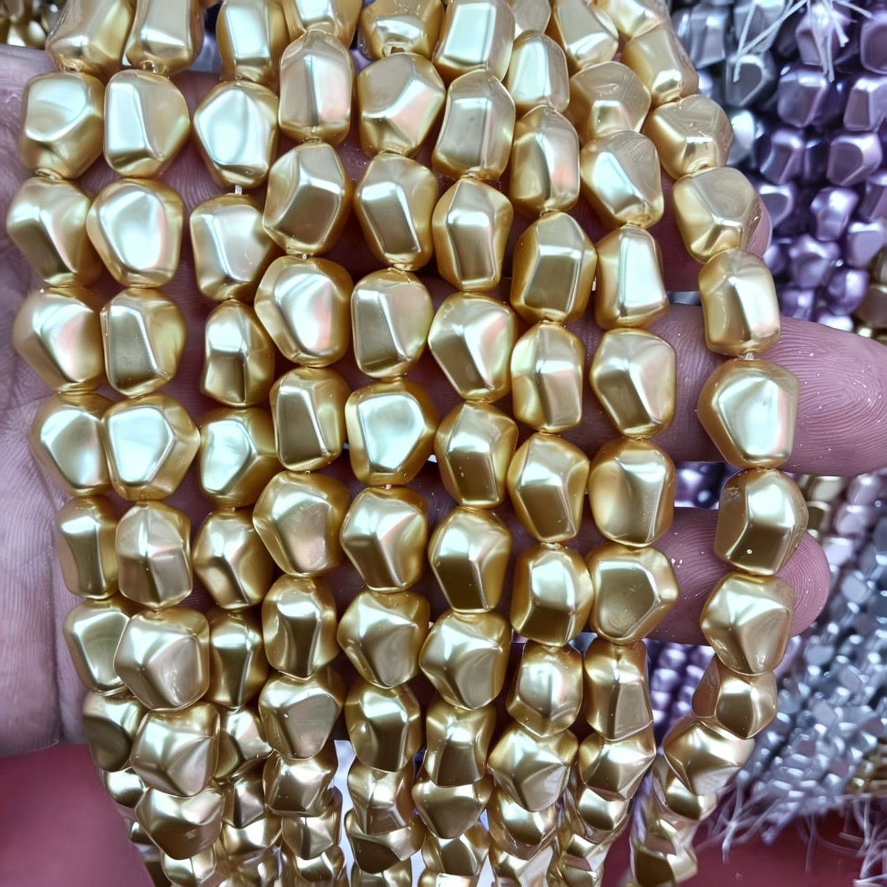 21:10x13mm irregular yellow