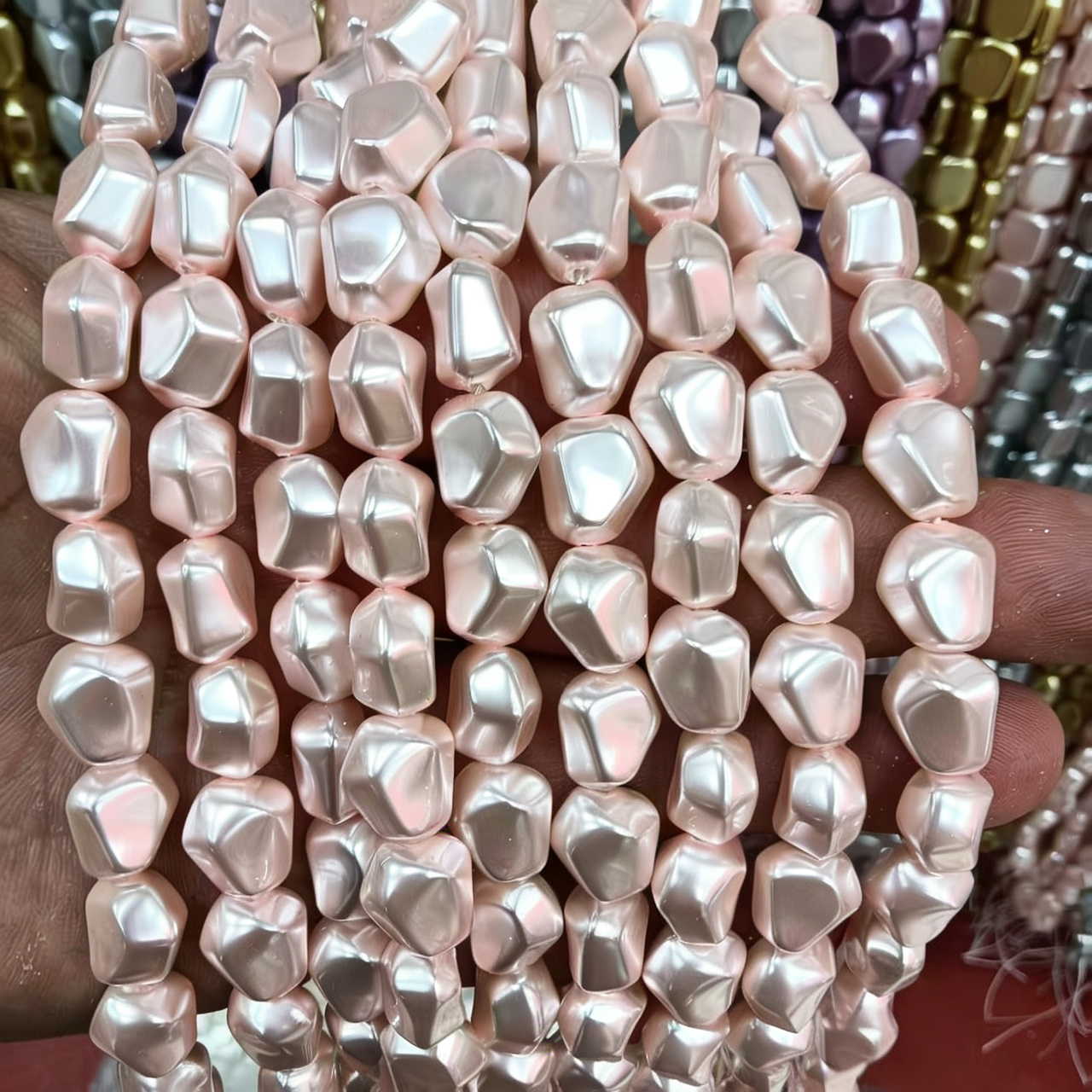 22:10x13mm irregular pink