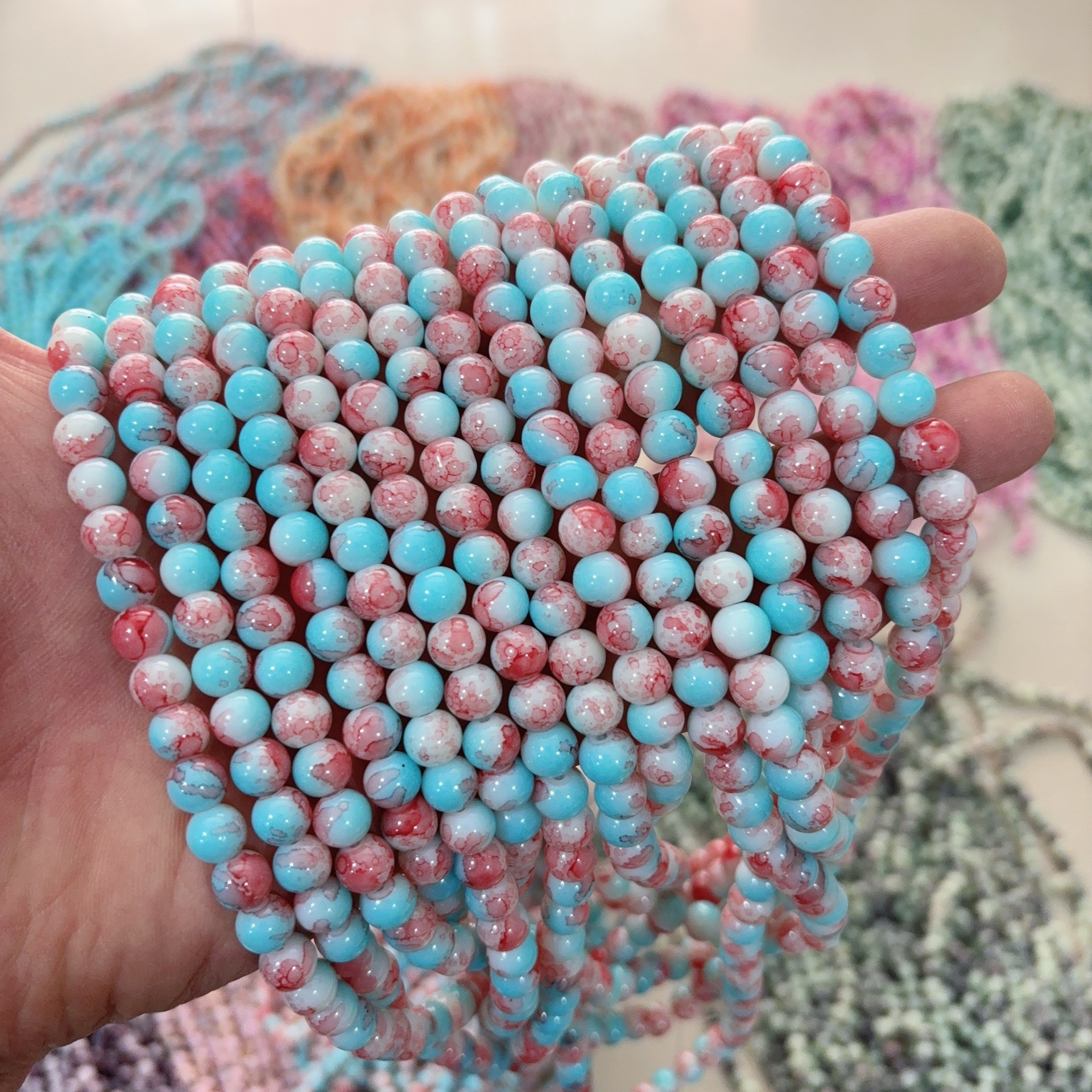 16:Bloom - lake blue red