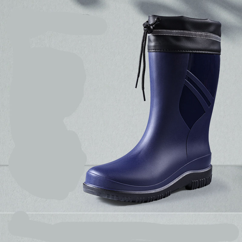 Blue with drawstring