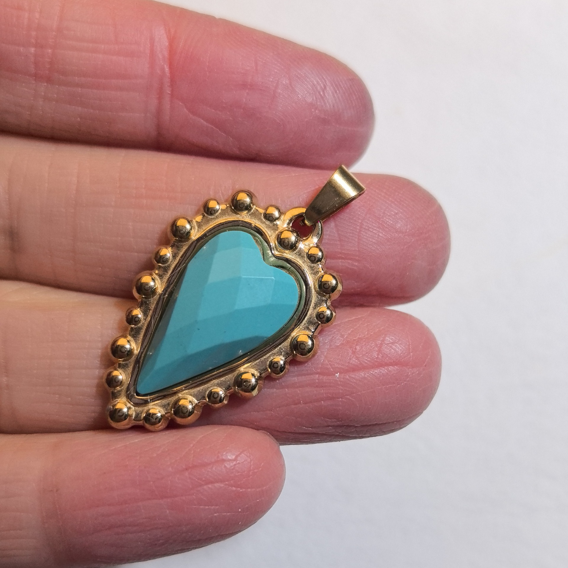 4 turquoise bleu clair