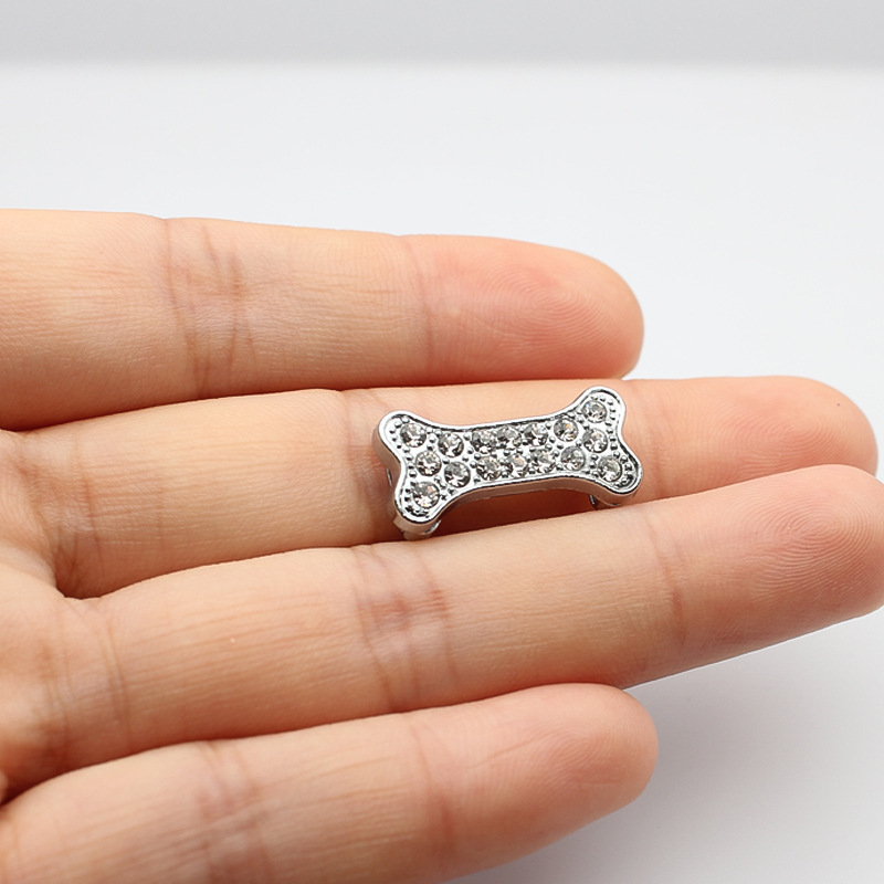 2:SL657-white diamond dog bone