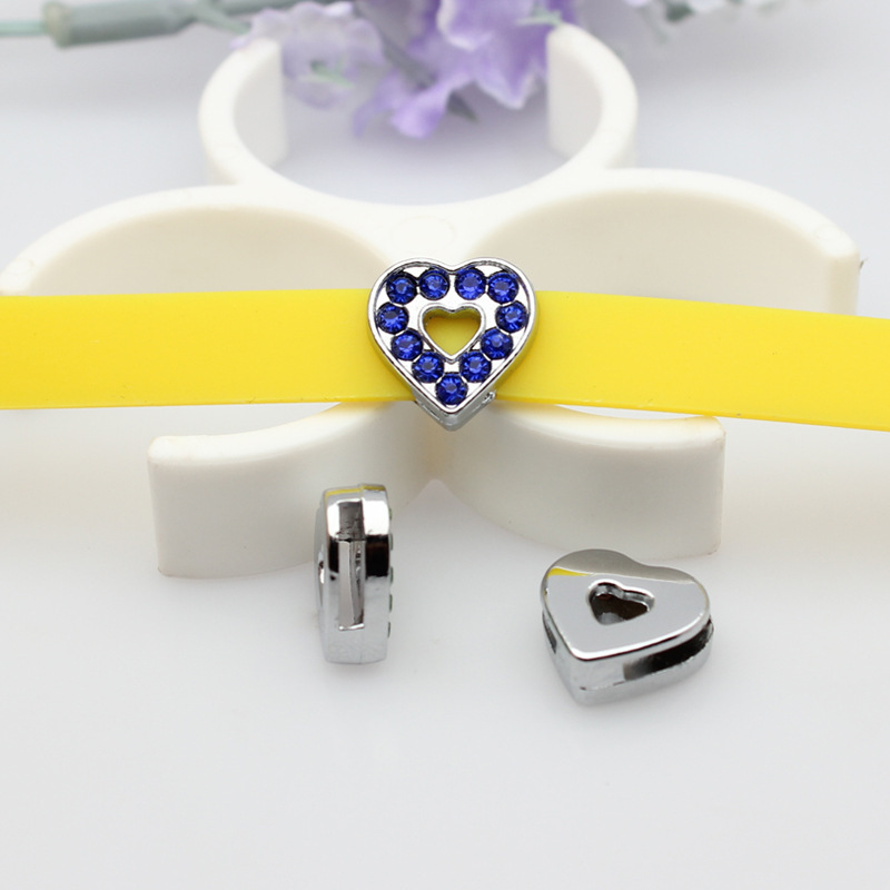 6:Love -8mm Sapphire Blue Diamond