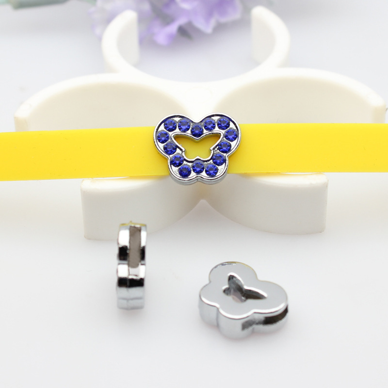 13:Butterfly -8mm Sapphire Blue Diamond