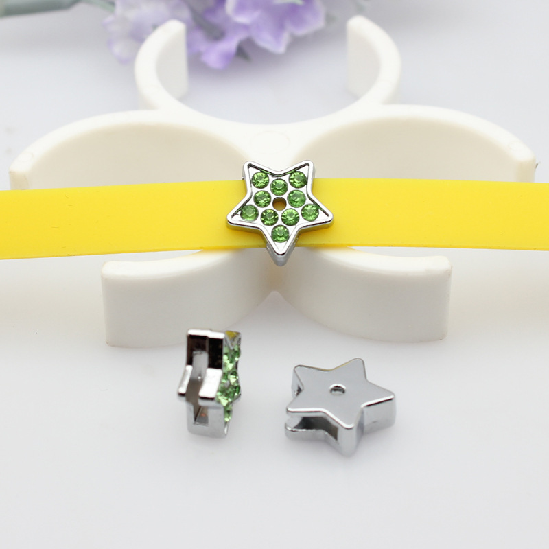 39:Stars -8mm light green drill