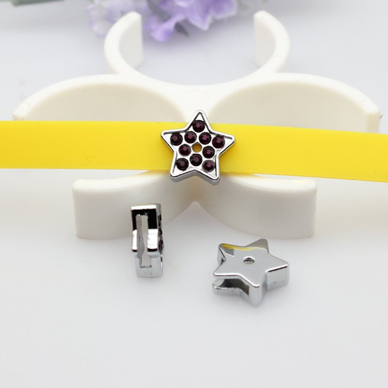 40:Stars -8mm purple diamond