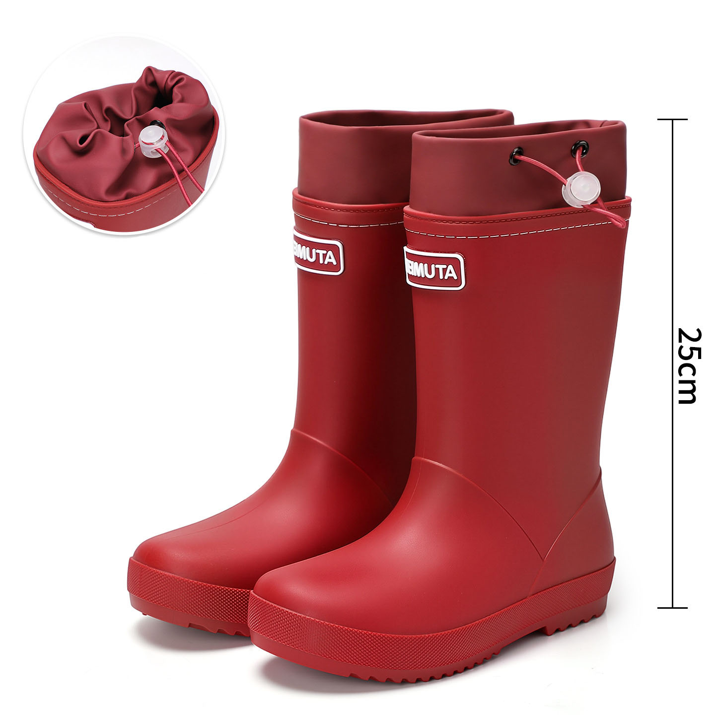 Red waterproof drawstring