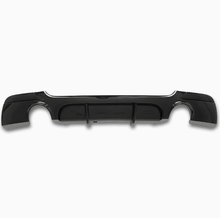 E90MP Rear Lip Spoiler (Black) - Dual Single-Exit Without Lights