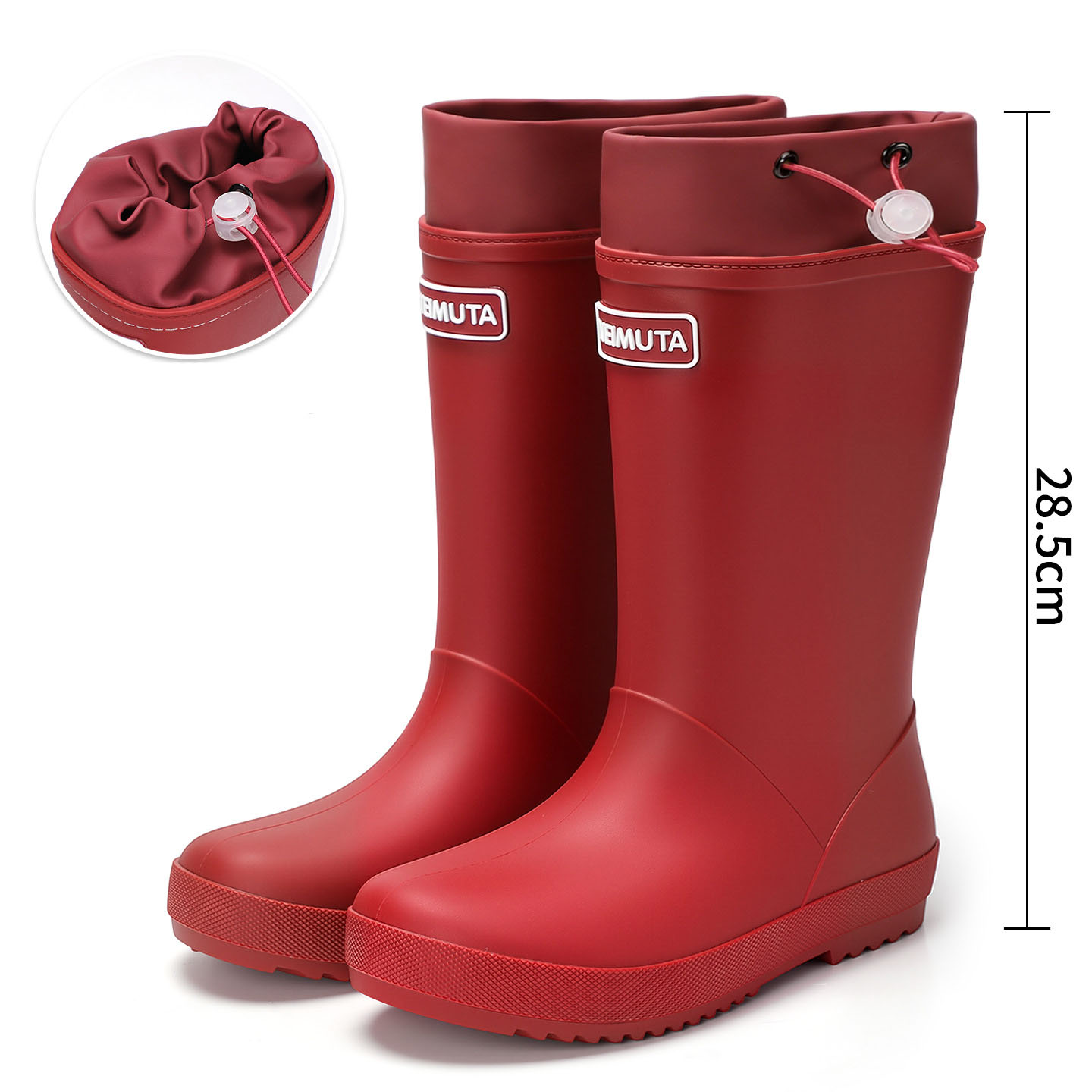 [Adult] Red waterproof drawstring