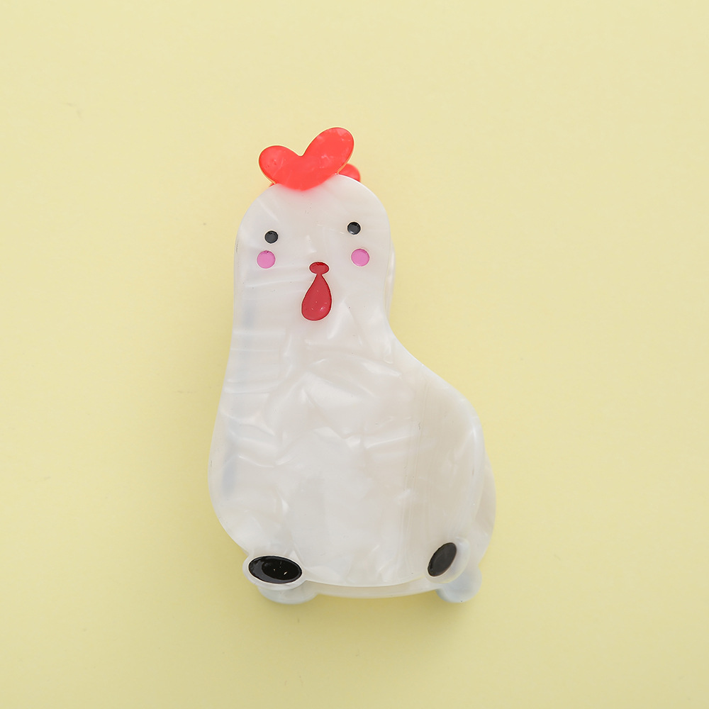 1:White hen 8.5*5.5cm