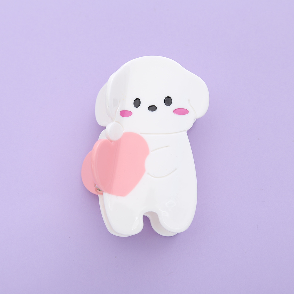 2:White puppy 8.5*5.5cm