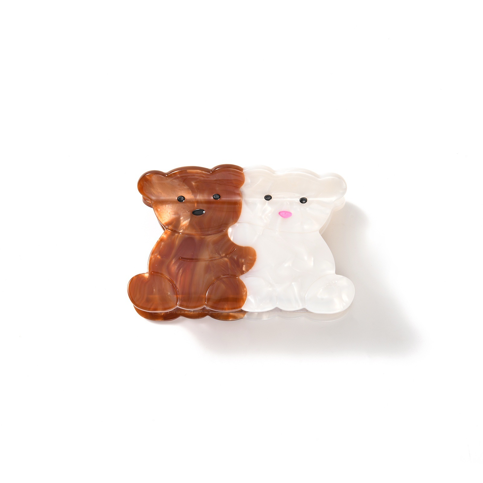 3:Brown and white hugging bear