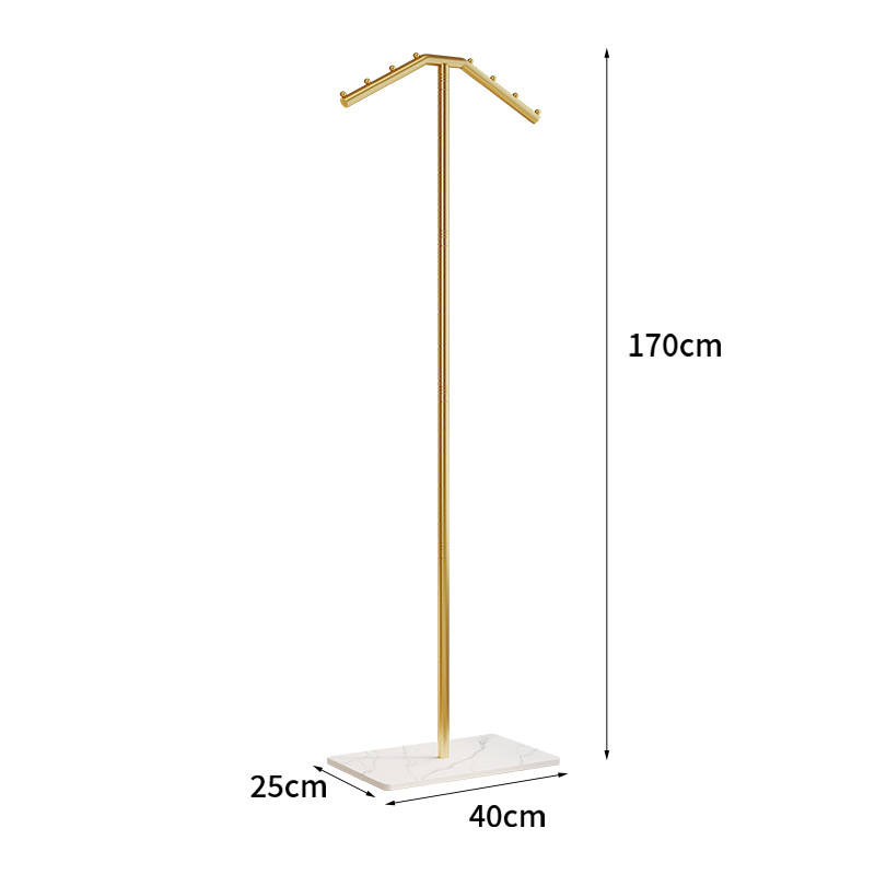 gold rack white base